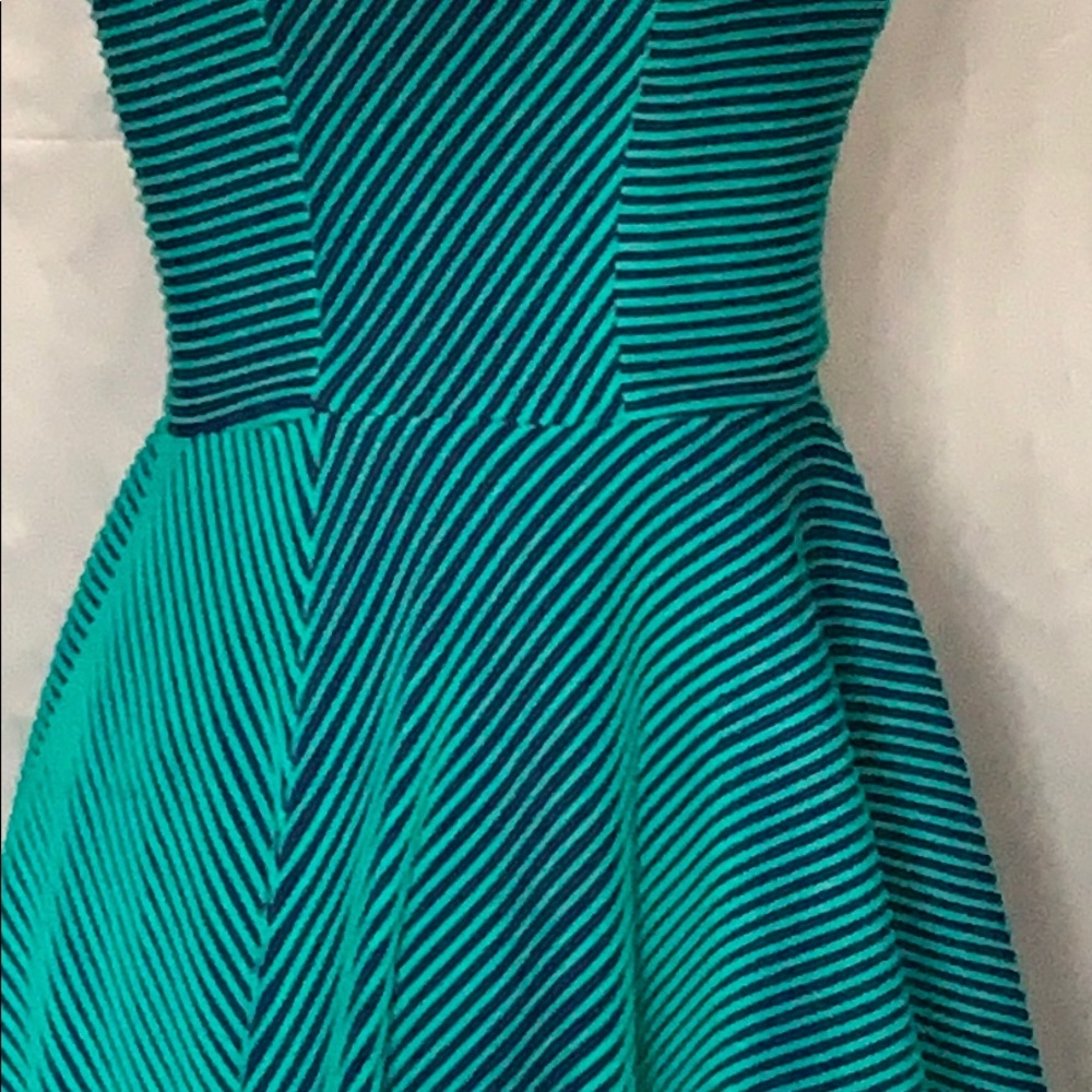 Opening Ceremony Mermaid Green Striped Dress Sz 4 - Picture 3 of 8